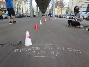 Pirate Slalom skateboard Riderz Paris