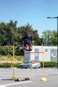 Abou au saut en hauteur Championnat de France longboard 2016 Nantes