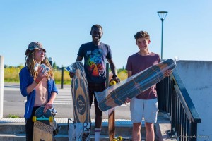 Podium Championnat de France longboard freestyle à Nantes 2016