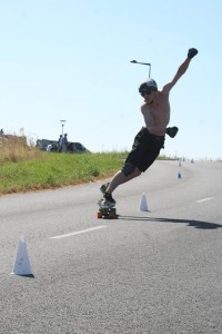 Christopher Dupont au slalom géant de Nantes 2016