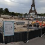 Le trocadéro sans son bitume rouge... Été 2023