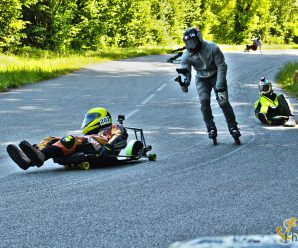 Philippe Rulleau présente la streetluge sur FR3 Normandie